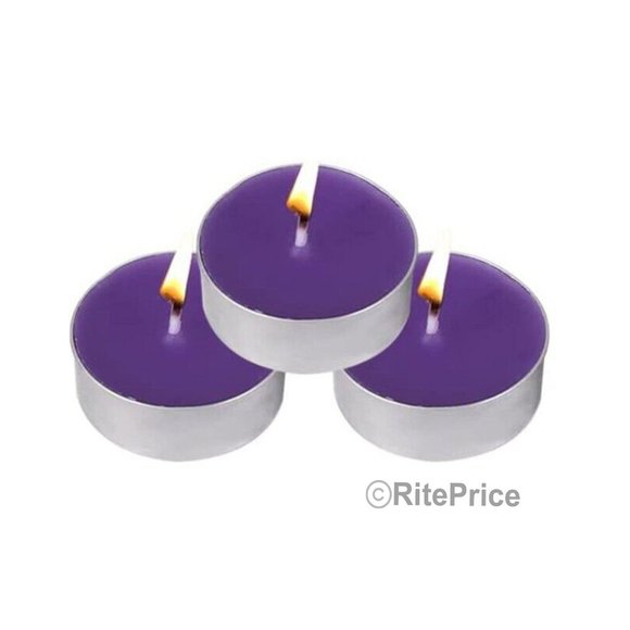 10 PCS Lavender Tealight Candles Highly Scented w/ Essential & Natural Oil - Picture 4 of 4